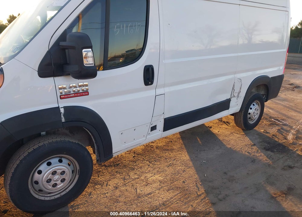 2019 RAM PROMASTER 1500 136 WB VIN: 3C6TRVBGXKE547692