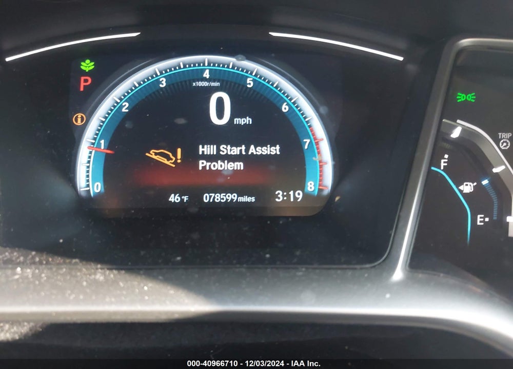 2017 HONDA CIVIC EX VIN: 19XFC2F79HE224694