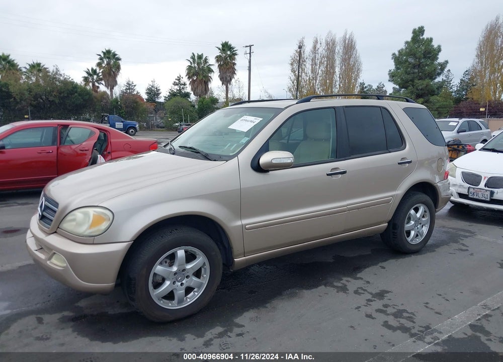 2003 MERCEDES-BENZ ML 500 VIN: 4JGAB75E23A443451