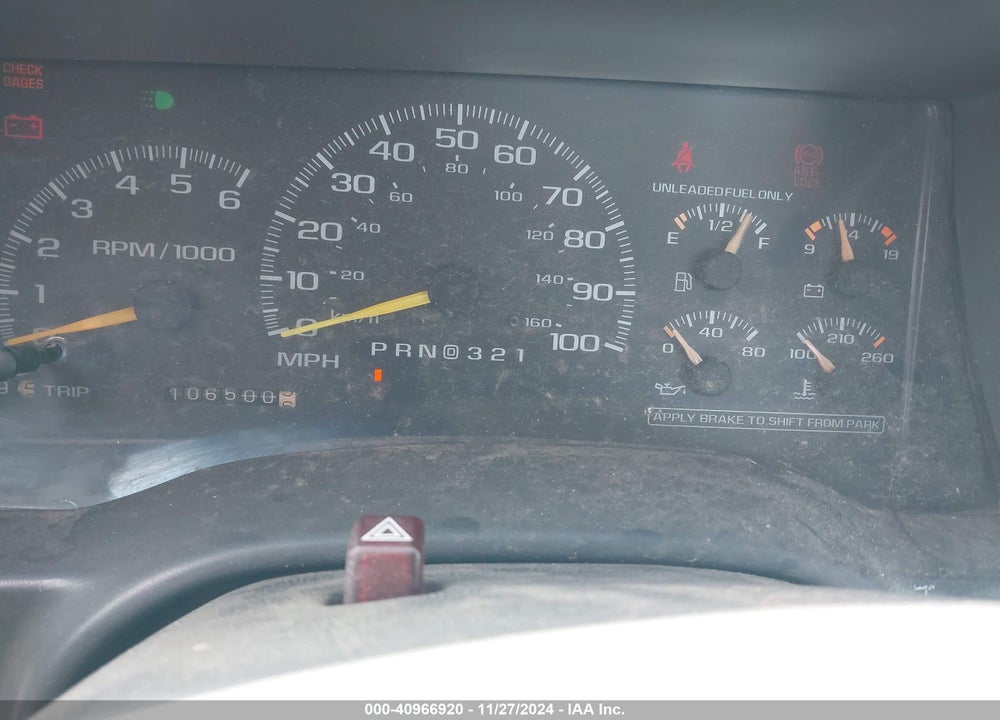 2000 GMC SIERRA 2500 CLASSIC SL VIN: 1GTGK24RXYR101812