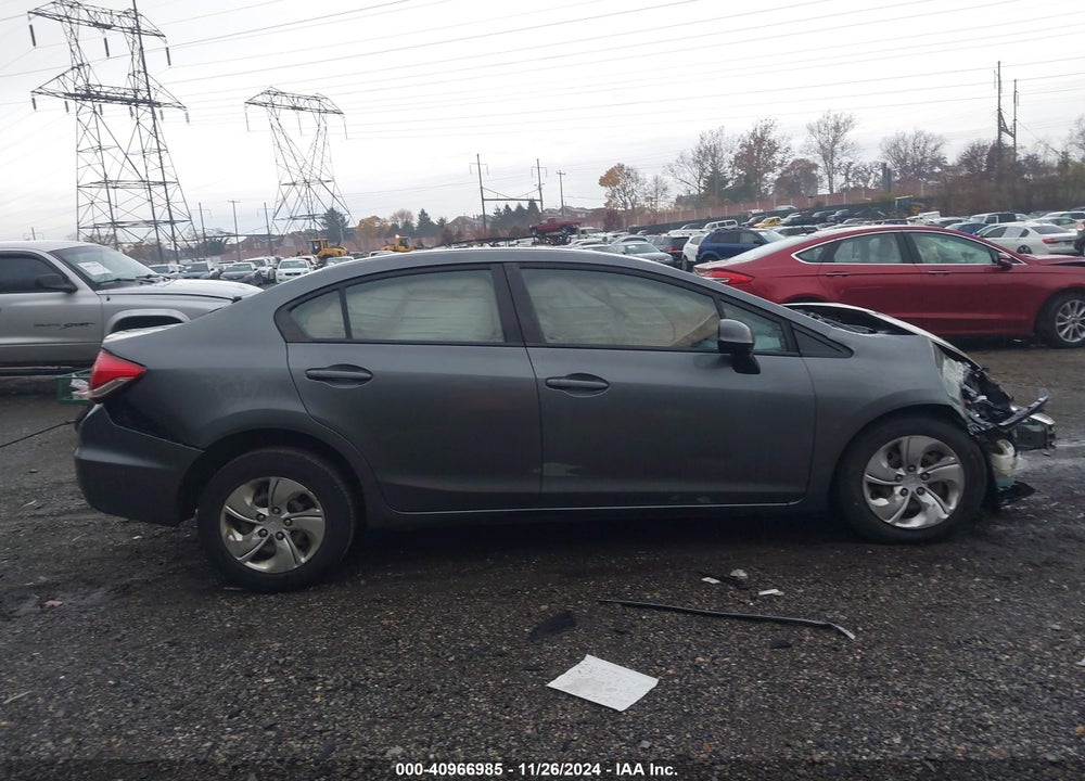 2013 HONDA CIVIC LX VIN: 19XFB2F57DE288759