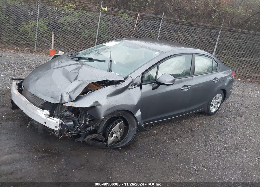 2013 HONDA CIVIC LX VIN: 19XFB2F57DE288759