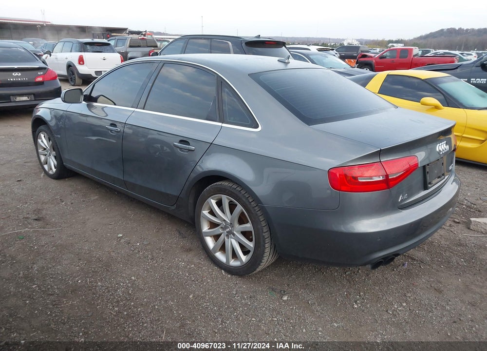 2013 AUDI A4 VIN: WAUEFAFL6DA057358