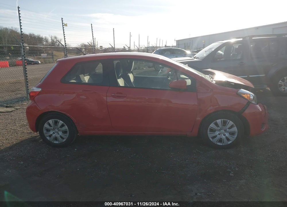 2014 TOYOTA YARIS L (TMC/CBU PLANT) VIN: JTDJTUD31ED590507