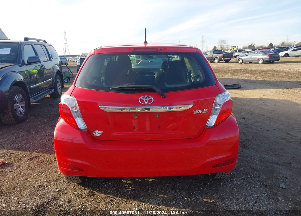 2014 TOYOTA YARIS L (TMC/CBU PLANT) VIN: JTDJTUD31ED590507