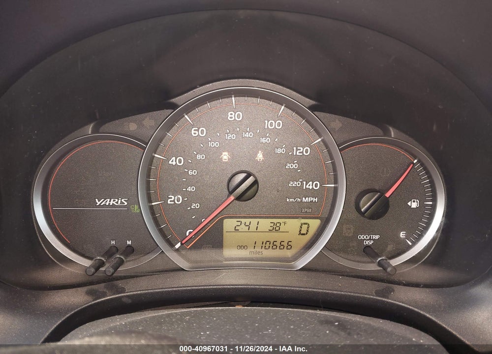 2014 TOYOTA YARIS L (TMC/CBU PLANT) VIN: JTDJTUD31ED590507