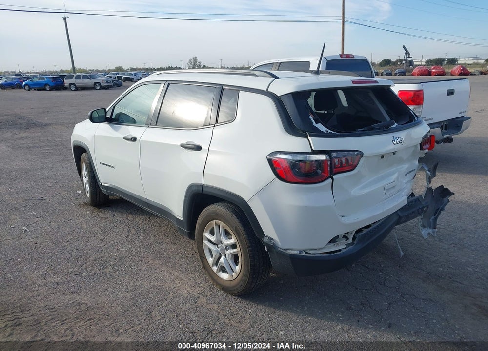 2017 JEEP NEW COMPASS SPORT FWD VIN: 3C4NJCAB9HT652151