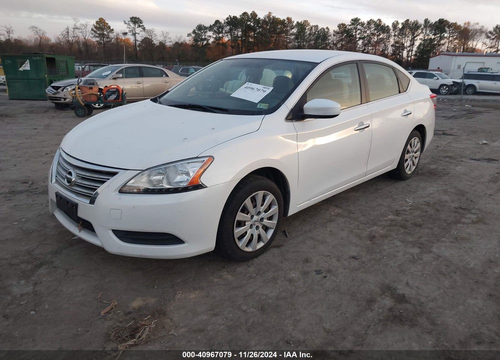 2013 NISSAN SENTRA S VIN: 3N1AB7AP9DL562297