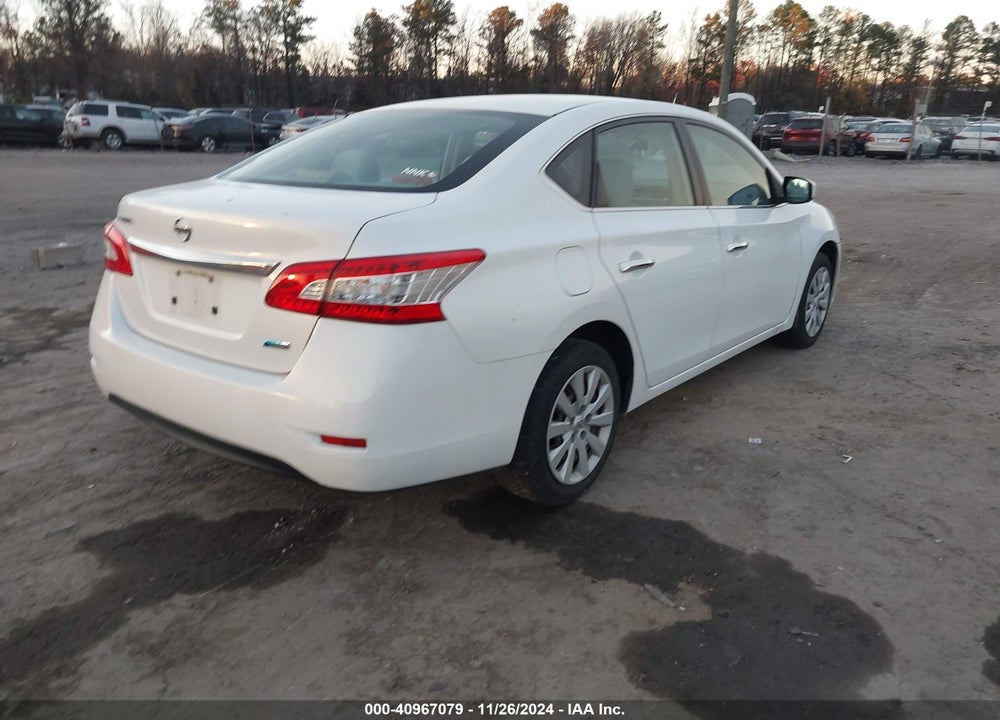 2013 NISSAN SENTRA S VIN: 3N1AB7AP9DL562297