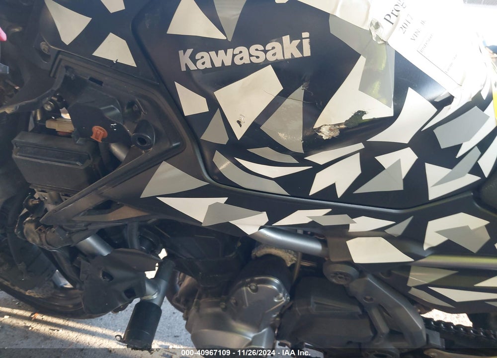 2017 KAWASAKI ER650 G VIN: JKAEREG17HDA00280