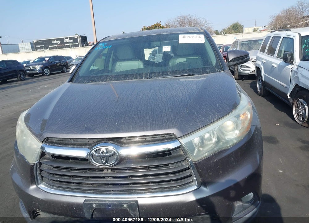 2016 TOYOTA HIGHLANDER XLE V6 VIN: 5TDKKRFH0GS124765