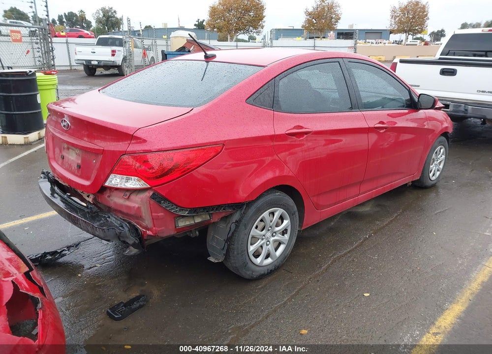 2014 HYUNDAI ACCENT GLS VIN: KMHCT4AE9EU714534