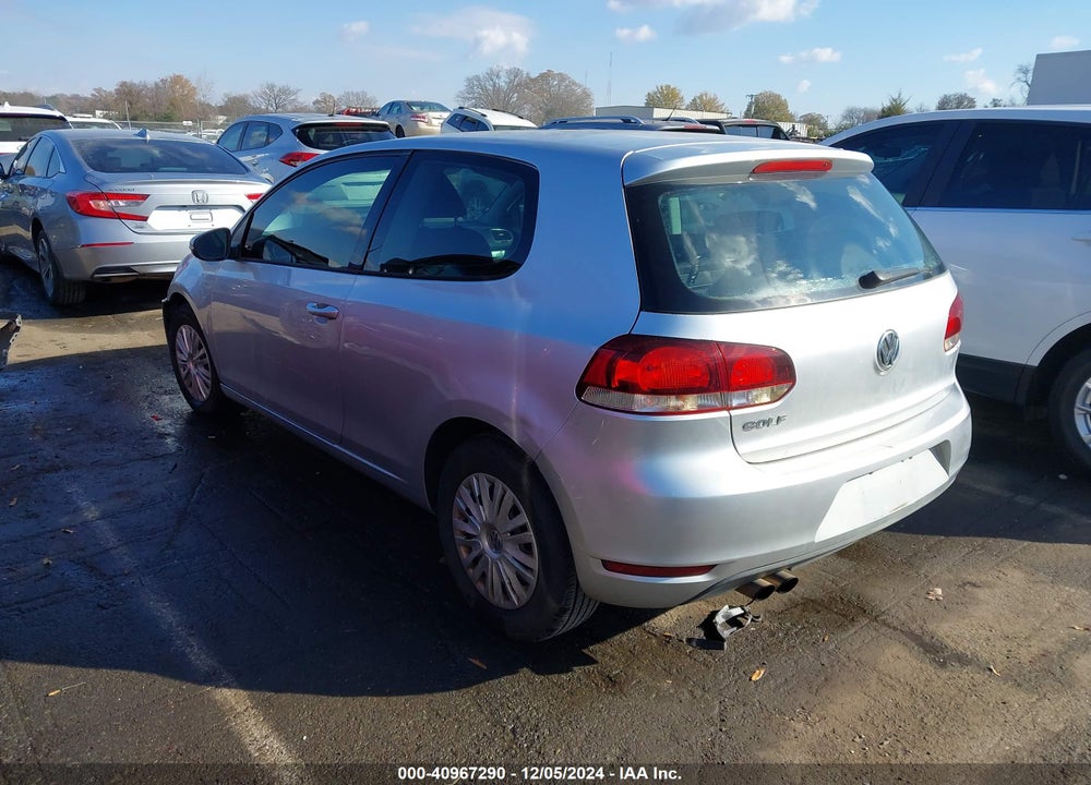 2010 VOLKSWAGEN GOLF 2-DOOR VIN: WVWBA7AJ0AW238547