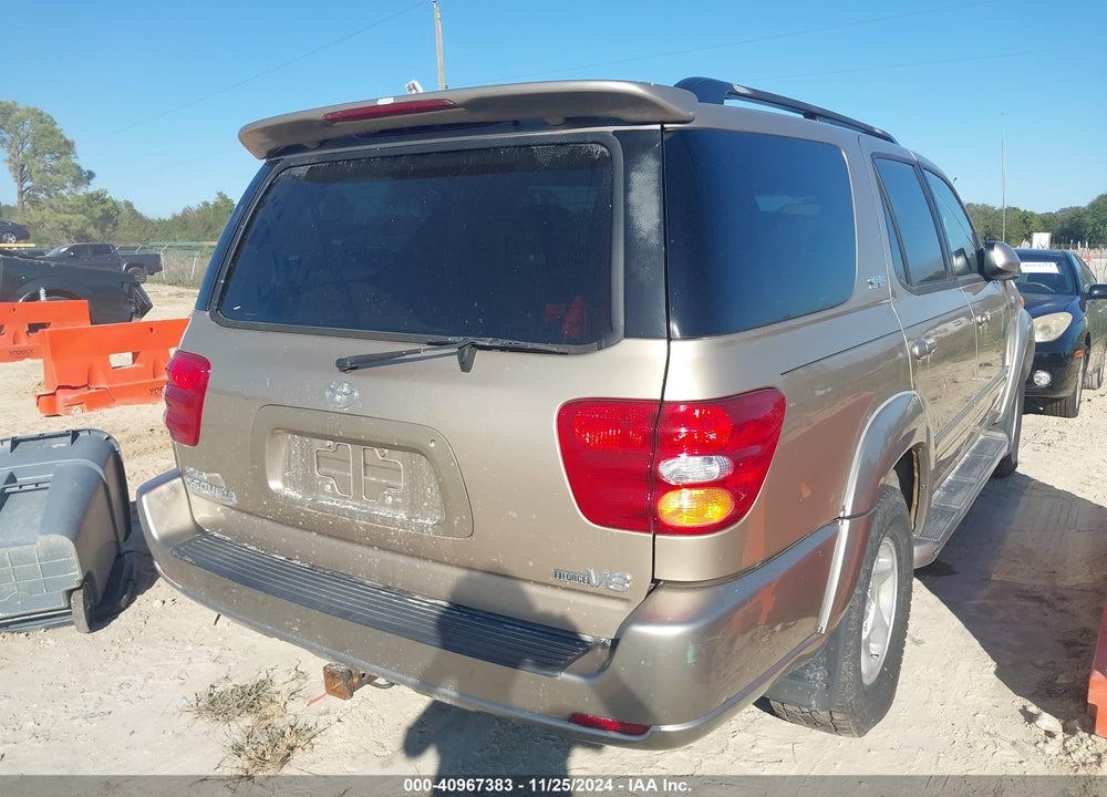 2002 TOYOTA SEQUOIA SR5 V8 VIN: 5TDZT34A02S106337