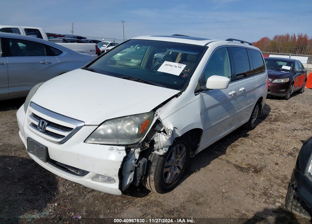 2006 HONDA ODYSSEY TOURING VIN: 5FNRL38876B112525