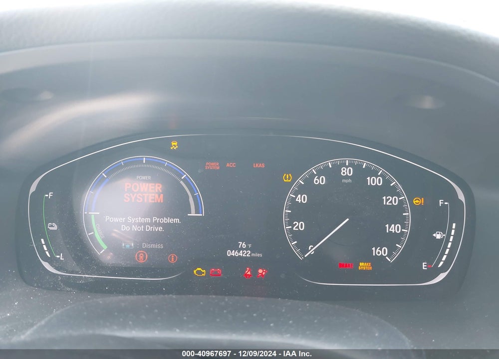 2022 HONDA INSIGHT EX VIN: 19XZE4F57NE016570