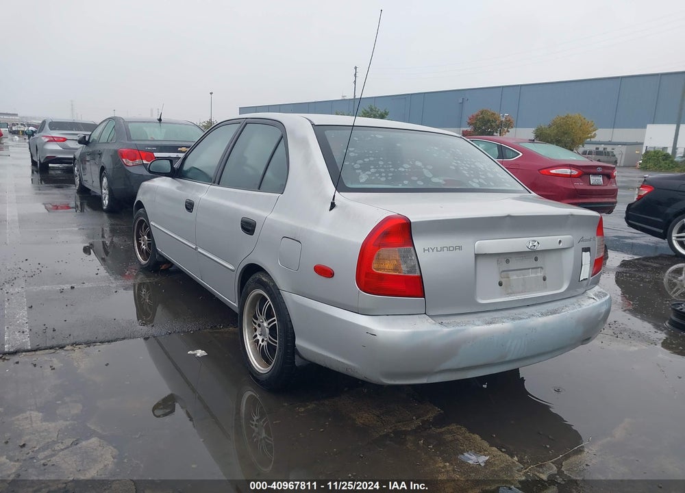 2002 HYUNDAI ACCENT GL VIN: KMHCG45C72U284172