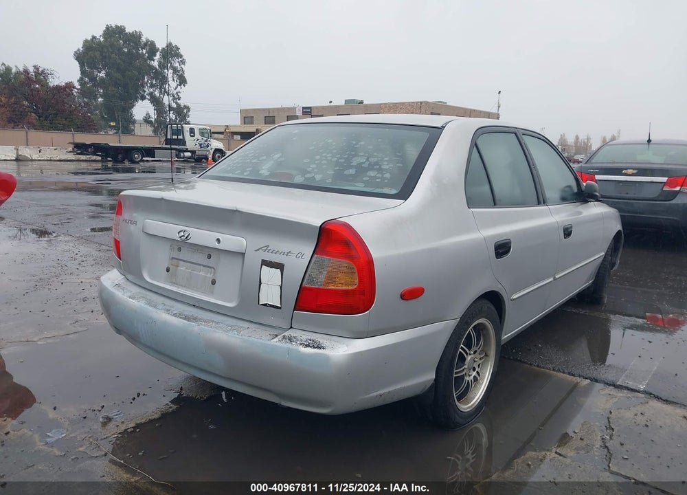 2002 HYUNDAI ACCENT GL VIN: KMHCG45C72U284172
