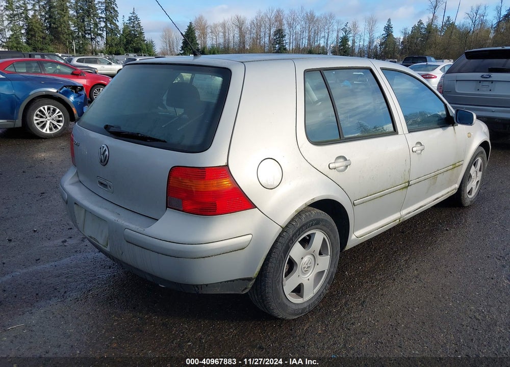 2000 VOLKSWAGEN GOLF GLS VIN: 9BWGC21J7Y4028932
