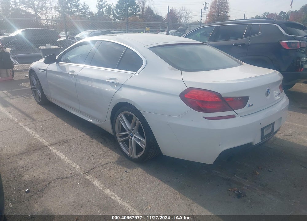 2013 BMW 640I GRAN COUPE VIN: WBA6A0C53DDF14132