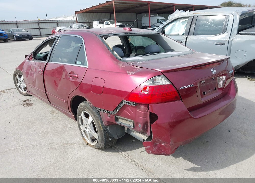 2006 HONDA ACCORD HYBRID VIN: JHMCN36596C000975