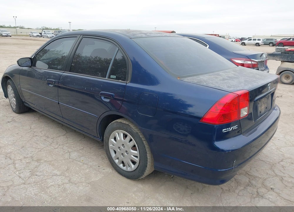 2005 HONDA CIVIC LX VIN: JHMES16535S007415