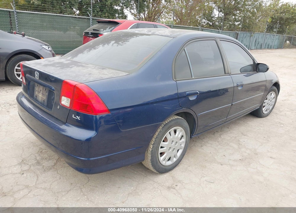 2005 HONDA CIVIC LX VIN: JHMES16535S007415