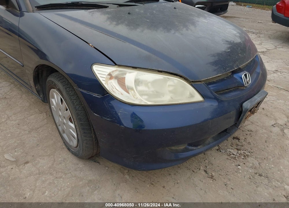 2005 HONDA CIVIC LX VIN: JHMES16535S007415