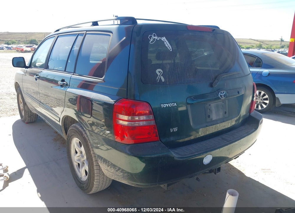 2001 TOYOTA HIGHLANDER V6 VIN: JTEGF21A310012611