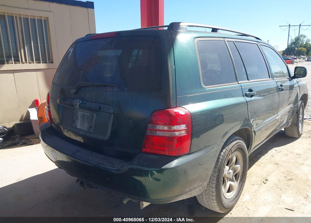 2001 TOYOTA HIGHLANDER V6 VIN: JTEGF21A310012611