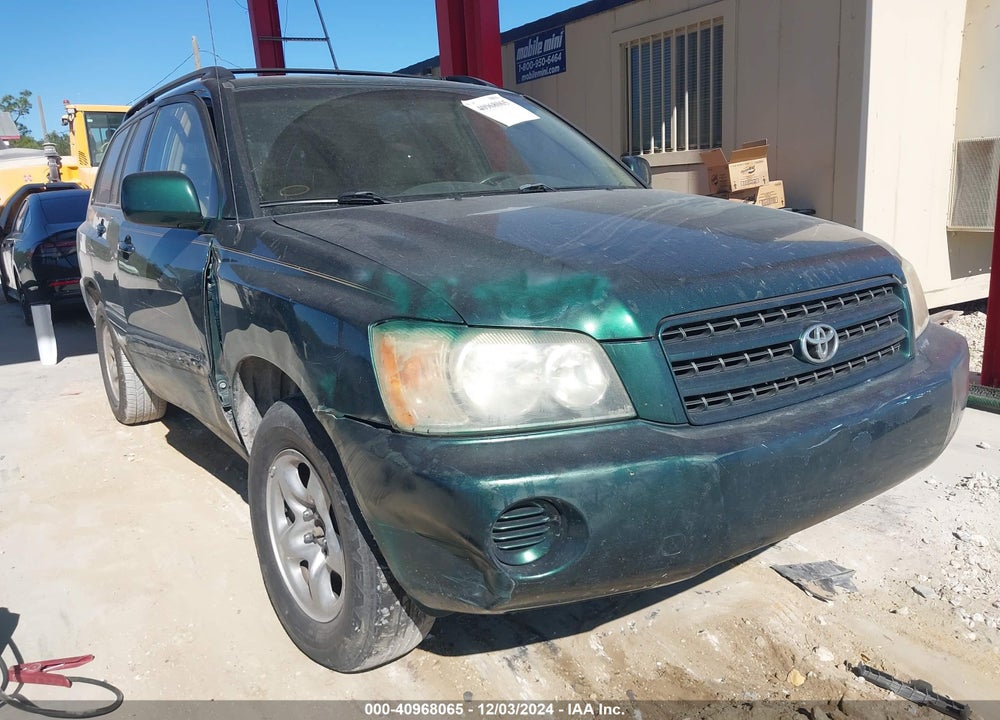 2001 TOYOTA HIGHLANDER V6 VIN: JTEGF21A310012611