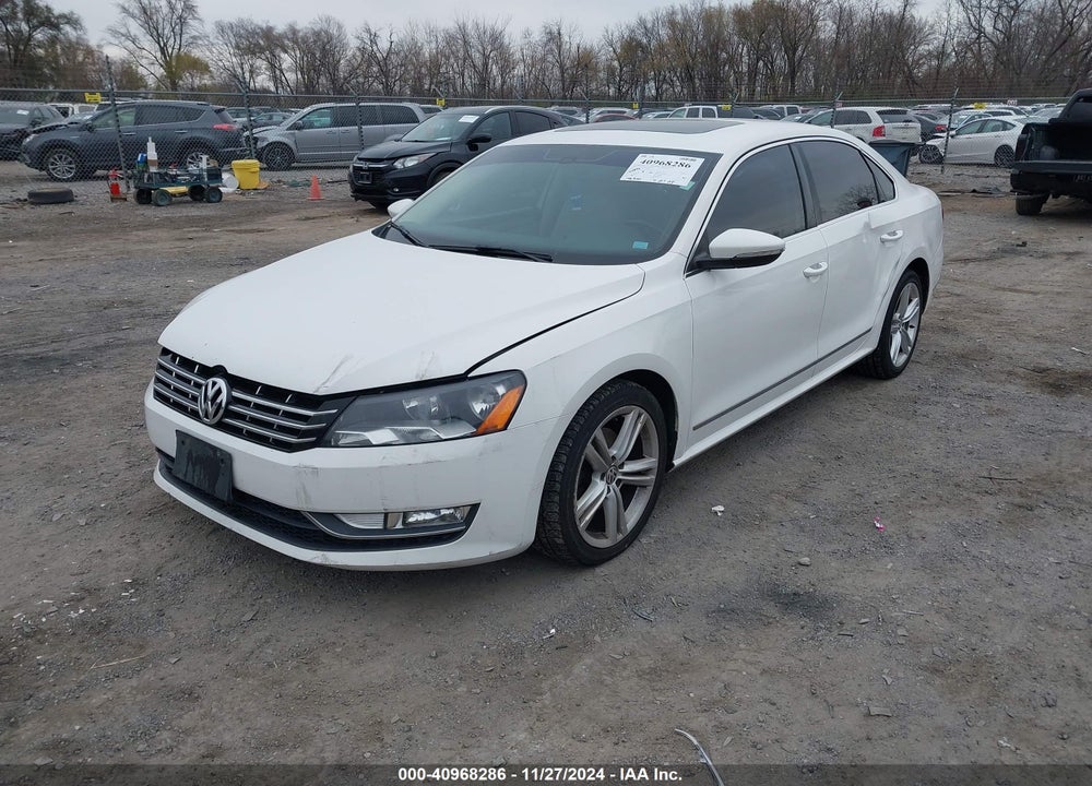 2012 VOLKSWAGEN PASSAT 2.0L TDI SE VIN: 1VWBN7A30CC047038