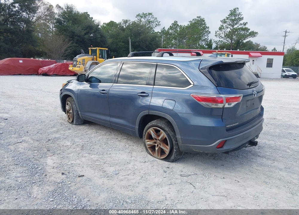 2014 TOYOTA HIGHLANDER LIMITED V6 VIN: 5TDYKRFH5ES026029