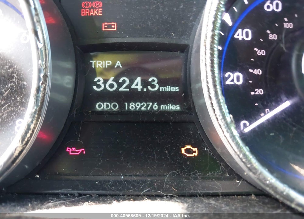 2011 HYUNDAI SONATA GLS VIN: 5NPEB4AC3BH121319
