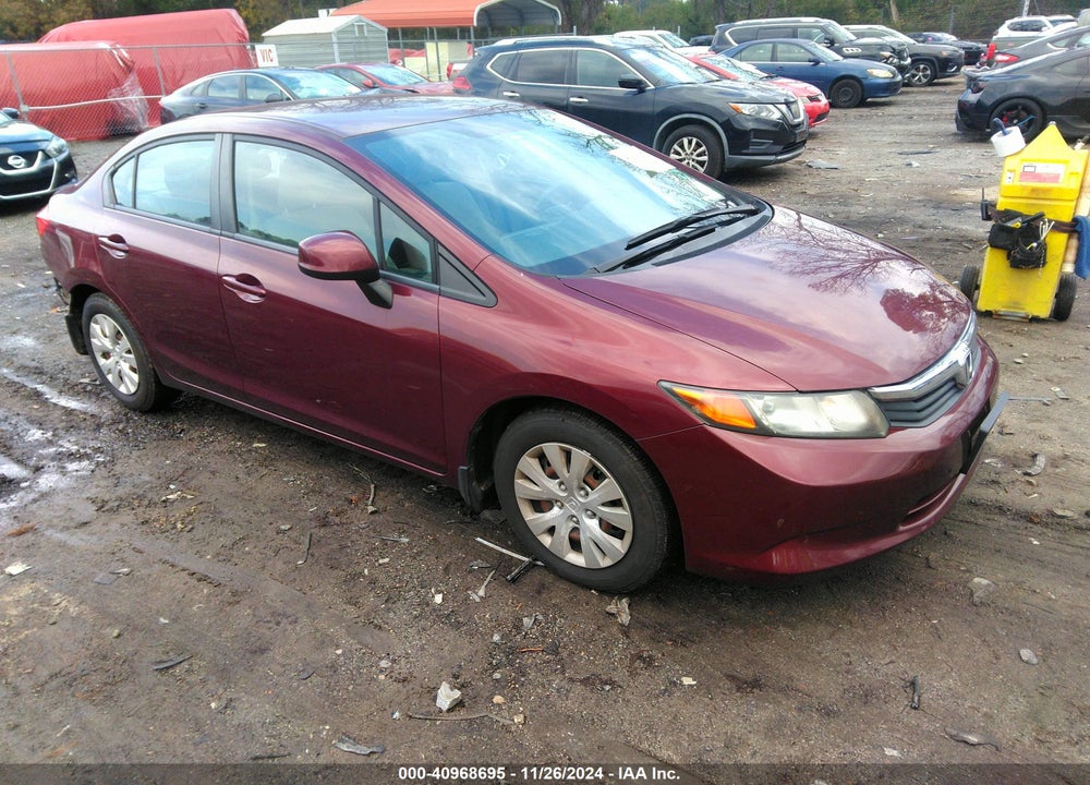 2012 HONDA CIVIC LX VIN: 2HGFB2F51CH532104