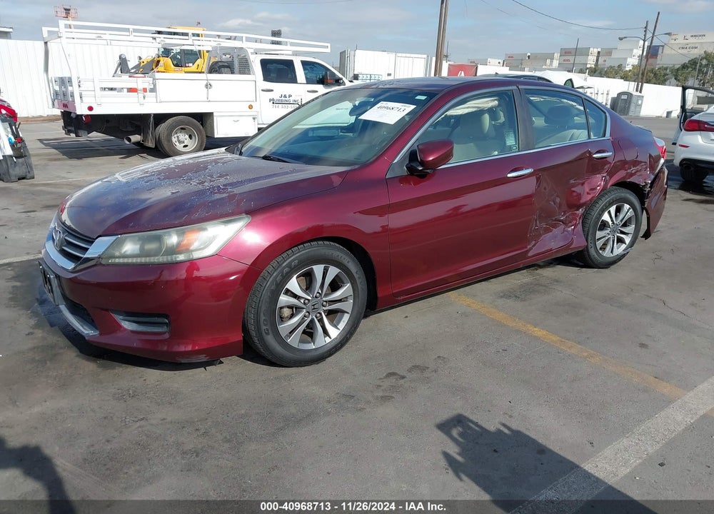 2013 HONDA ACCORD LX VIN: 1HGCR2F39DA064622