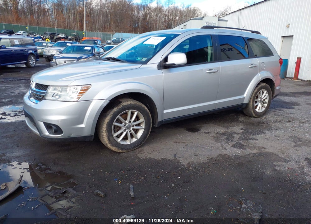 2013 DODGE JOURNEY SXT VIN: 3C4PDCBG2DT650407