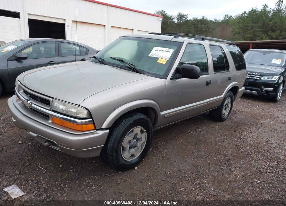2002 CHEVROLET BLAZER LS VIN: 1GNDT13W62K166553