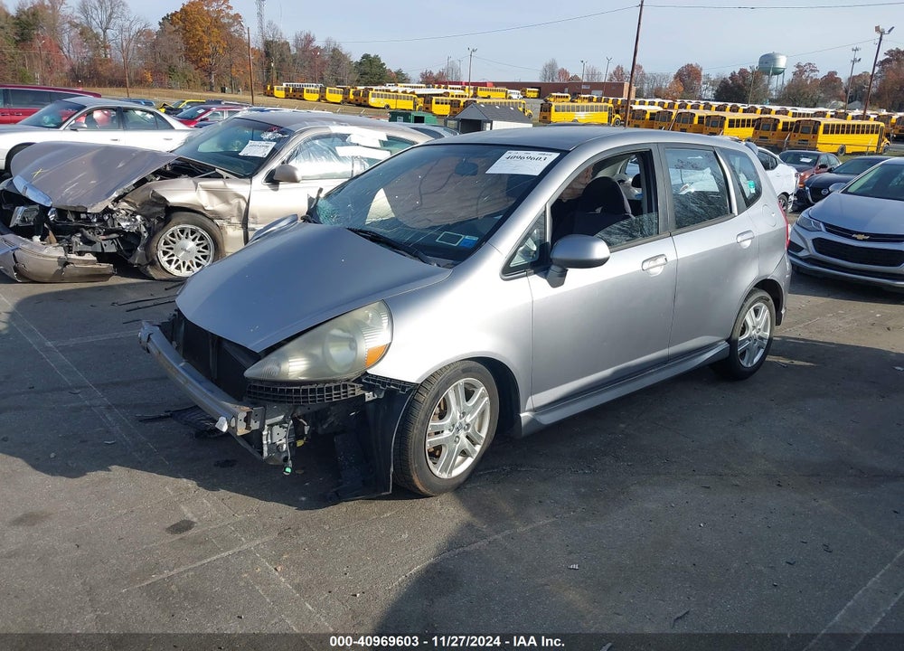 2007 HONDA FIT SPORT VIN: JHMGD38697S016630