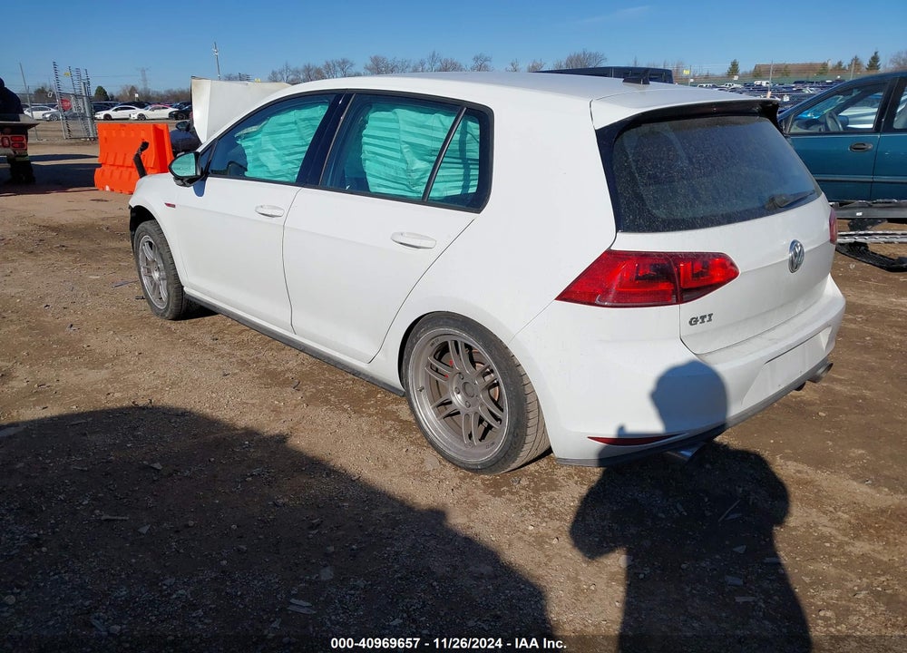 2017 VOLKSWAGEN GOLF GTI AUTOBAHN 4-DOOR/S 4-DOOR/SE 4-DOOR/SPORT 4-DOOR VIN: 3VW4T7AU6HM019659