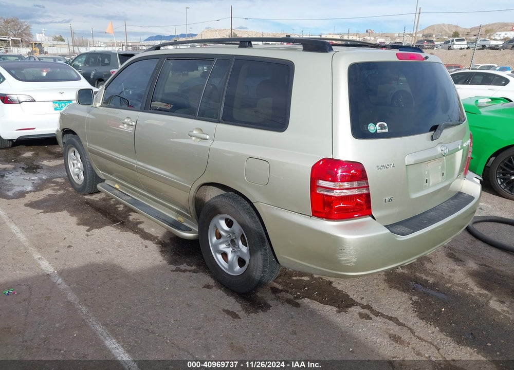 2003 TOYOTA HIGHLANDER V6 VIN: JTEGF21A930087848