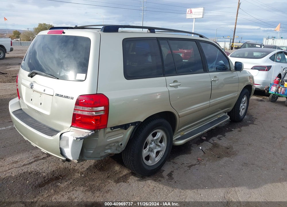 2003 TOYOTA HIGHLANDER V6 VIN: JTEGF21A930087848