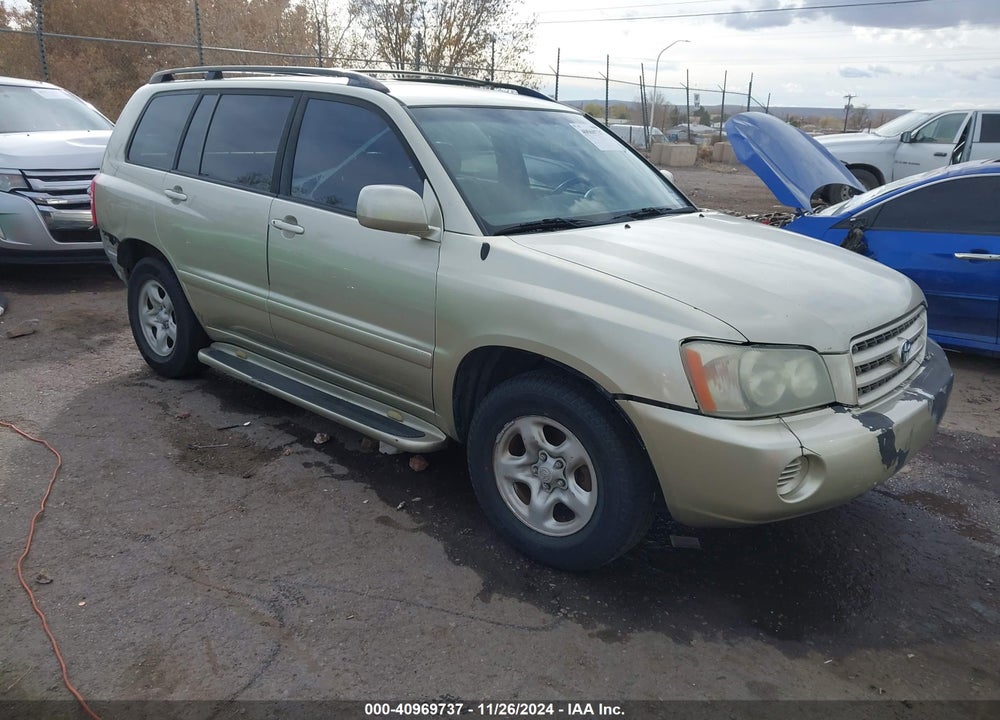 2003 TOYOTA HIGHLANDER V6 VIN: JTEGF21A930087848