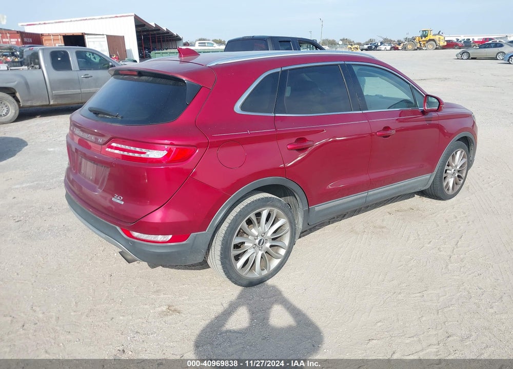 2016 LINCOLN MKC RESERVE VIN: 5LMCJ3C98GUJ15902
