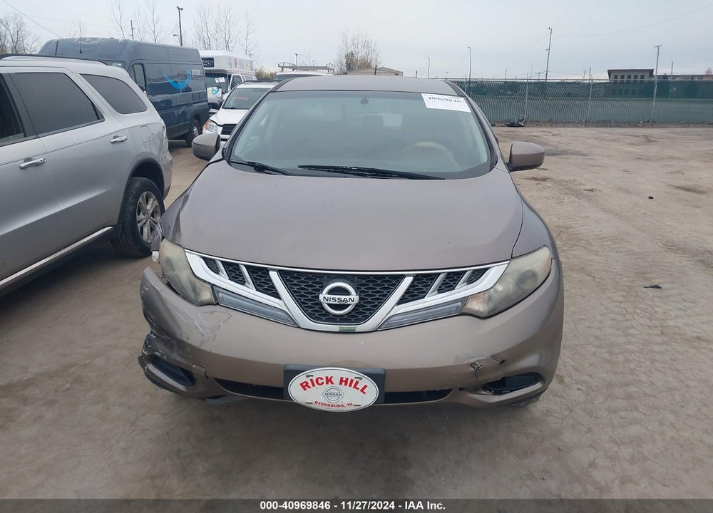 2012 NISSAN MURANO S VIN: JN8AZ1MW9CW228468