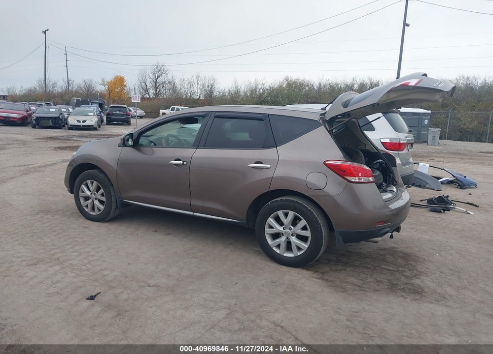 2012 NISSAN MURANO S VIN: JN8AZ1MW9CW228468