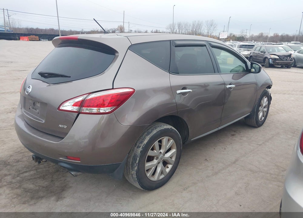 2012 NISSAN MURANO S VIN: JN8AZ1MW9CW228468