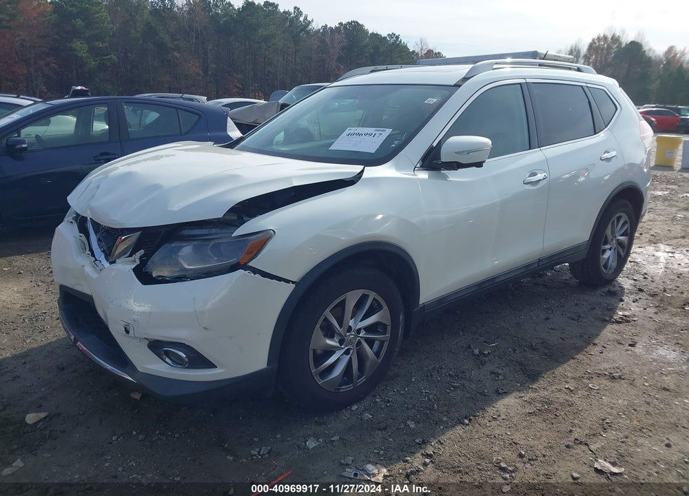 2015 NISSAN ROGUE SL VIN: 5N1AT2MT9FC847484