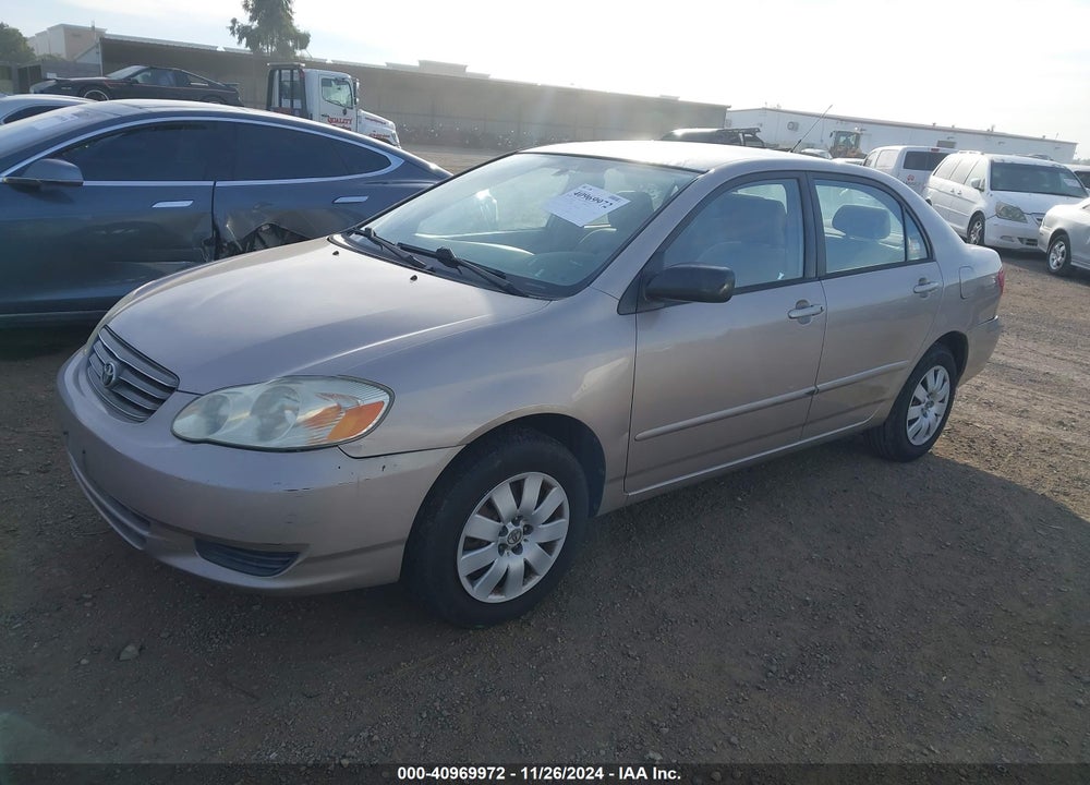 2003 TOYOTA COROLLA LE VIN: 2T1BR32E43C011425