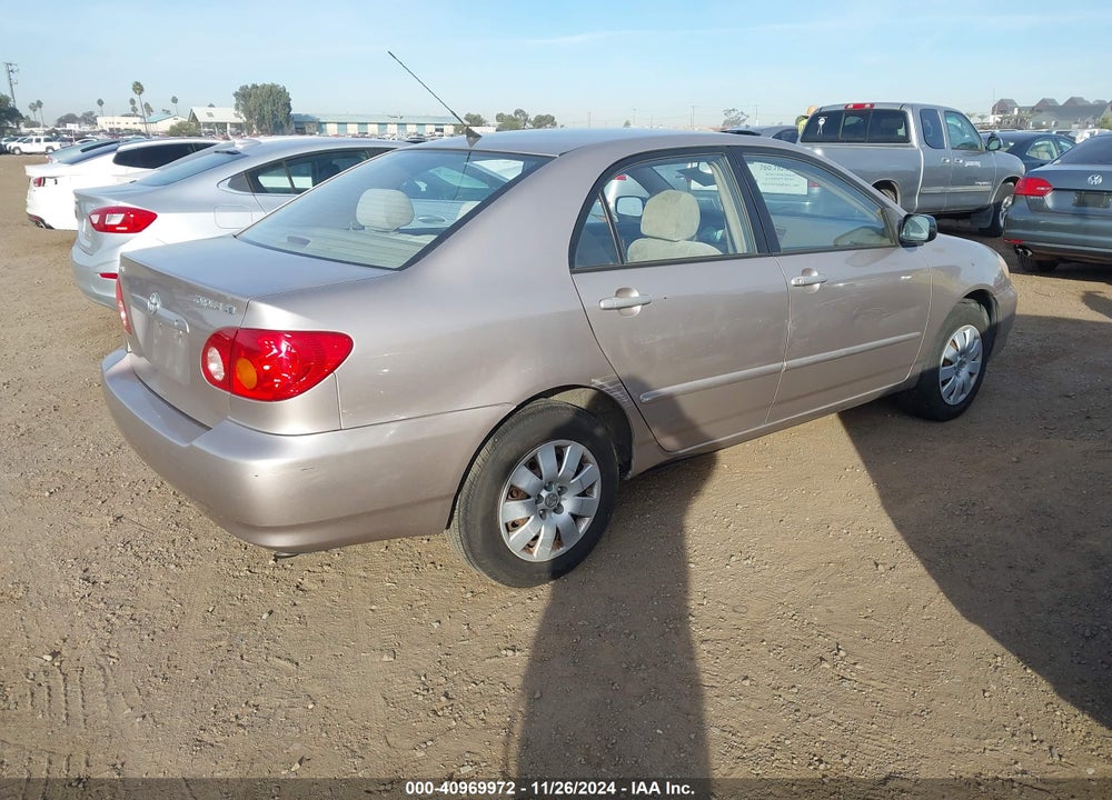 2003 TOYOTA COROLLA LE VIN: 2T1BR32E43C011425